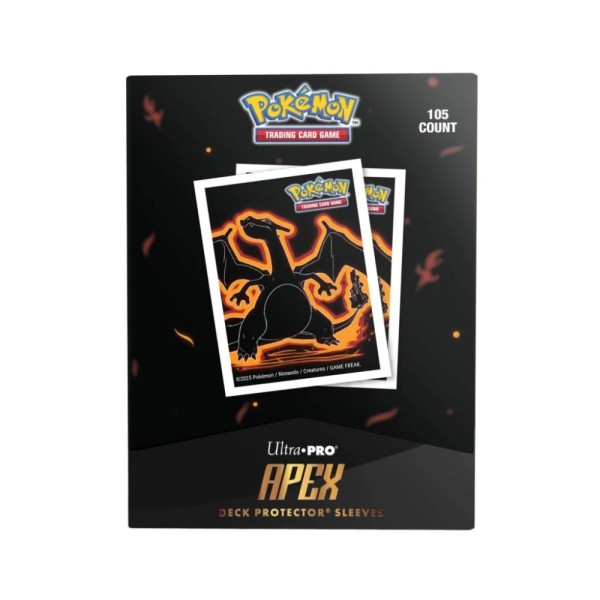 Ultra Pro Apex: Pokemon Deck Card Protector Sleeves (105 Τμχ) - Charizard