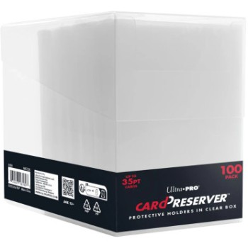 Ultra Pro: CardPreserver  (2 σε 1) Protective Κουτί Αποθήκευσης Holders με 100ct  –  Διάφανο 