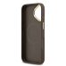 Σκληρή Θήκη Δερματίνης Guess Gold Frame με MagSafe για iPhone 17 - Brown