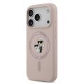 Θήκη Σιλικόνης Karl Lagerfeld Liquid Karl and Choupette με MagSafe για iPhone 17 Pro - Pink
