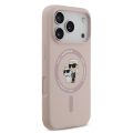 Θήκη Σιλικόνης Karl Lagerfeld Liquid Karl and Choupette με MagSafe για iPhone 17 Pro - Pink
