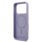 Θήκη Σιλικόνης Karl Lagerfeld Liquid Karl and Choupette με MagSafe για iPhone 17 Pro Max - Purple