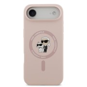 Θήκη Σιλικόνης Karl Lagerfeld Liquid Karl and Choupette με MagSafe για iPhone Air - Pink