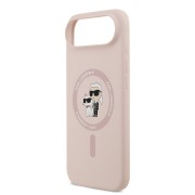 Θήκη Σιλικόνης Karl Lagerfeld Liquid Karl and Choupette με MagSafe για iPhone Air - Pink