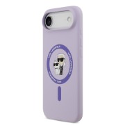 Θήκη Σιλικόνης Karl Lagerfeld Liquid Karl and Choupette με MagSafe για iPhone Air - Purple