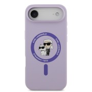 Θήκη Σιλικόνης Karl Lagerfeld Liquid Karl and Choupette με MagSafe για iPhone Air - Purple