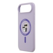 Θήκη Σιλικόνης Karl Lagerfeld Liquid Karl and Choupette με MagSafe για iPhone Air - Purple