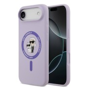 Θήκη Σιλικόνης Karl Lagerfeld Liquid Karl and Choupette με MagSafe για iPhone Air - Purple
