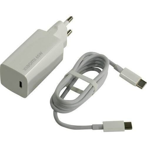 Φορτιστής Xiaomi Fast Charge 65W με Θύρα USB-C και καλώδιο USB-C - White