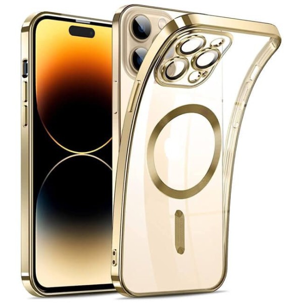 Θήκη Σιλικόνης Orso Magshine Magsafe για iPhone 14 Pro Max - Gold