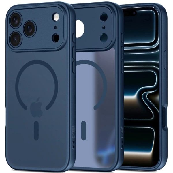 Θήκη Σιλικόνης Tech-Protect Basicmag με Magsafe για Apple iPhone 17 Pro Max -  Matte Deep Blue 