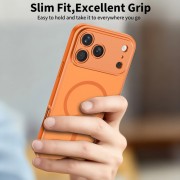 Θήκη Σιλικόνης Tech-Protect BasicMag με Magsafe για iPhone 17 Pro Max - Matte Cosmic Orange