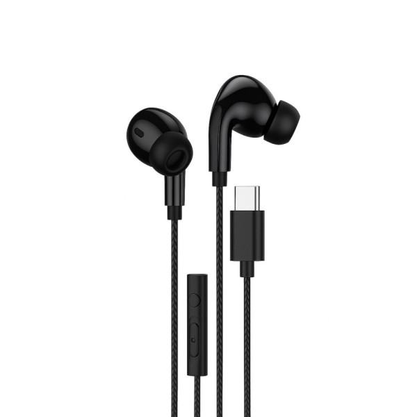 Ακουστικά Ενσύρματα Hoco DM48 In-ear Handsfree - Black