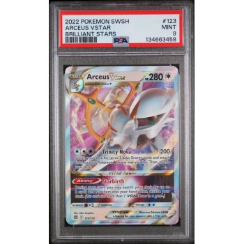 Arceus VStar -  Brilliant Stars - English 2022 - #123/172 - PSA Mint 9 - Pokemon Graded Card