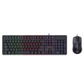 Gaming set 2in1 Keyboard + Mouse Zeroground Azai V3.0 με RGB φωτισμό - (US Layout)