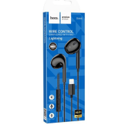 Ακουστικά Ενσύρματα Hoco DM46 In-ear Handsfree με Lightning - Black