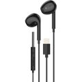 Ακουστικά Ενσύρματα Hoco DM46 In-ear Handsfree με Lightning - Black