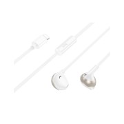 Ακουστικά Ενσύρματα Hoco M115 In-ear Handsfree με Lightning - White