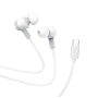 Ακουστικά Ενσύρματα Handsfree Hoco M86 In-ear Type-C - White