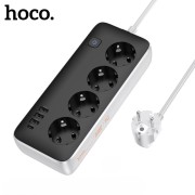 Πολύπριζο Ασφαλείας Hoco AC21 9 Θέσεων  17W 250V 1.5m - Μαύρο