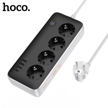 Πολύπριζο Ασφαλείας Hoco AC21 9 Θέσεων  17W 250V 1.5m - Μαύρο