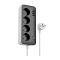 Πολύπριζο Ασφαλείας Hoco AC21 9 Θέσεων  17W 250V 1.5m - Μαύρο
