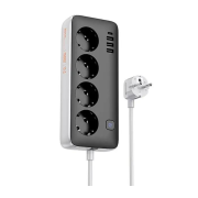 Πολύπριζο Ασφαλείας Hoco AC21 9 Θέσεων  17W 250V 1.5m - Μαύρο