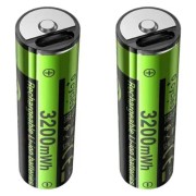 Επαναφορτιζόμενες Μπαταρίες AAA HOCO JA4 Li-ion 1.5V Με Καλώδιο Φόρτισης USB-C  - 2 Τμχ