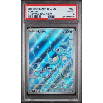 Horsea - Shrouded Fable - English 2024 - #073/064 - PSA NM/MT 8 - Pokemon Graded Card