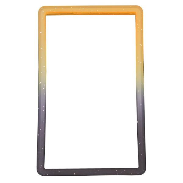 Bumper Protector TPU Σιλικόνης Για PSA Slabs – Orange - Black Glitter Gradient 