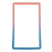 Bumper Protector TPU Σιλικόνης Για PSA Slabs –  Light Pink - Light Blue  Glitter Gradient 