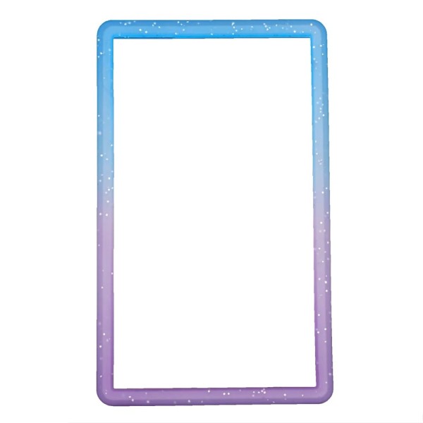 Bumper Protector TPU Σιλικόνης Για PSA Slabs – Ice Blue - Light Purple Glitter Gradient 