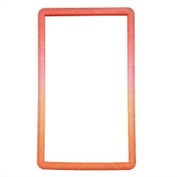Bumper Protector TPU Σιλικόνης Για PSA Slabs – Light Red - Orange Glitter Gradient 