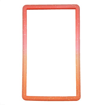 Bumper Protector TPU Σιλικόνης Για PSA Slabs – Light Red - Orange Glitter Gradient 