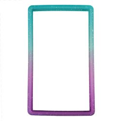 Bumper Protector TPU Σιλικόνης Για PSA Slabs – Purple -  Cyan  Glitter Gradient 