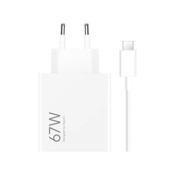 Φορτιστής Xiaomi Hypercharge Combo 67W με Θύρα USB-A και καλώδιο USB-C - White