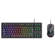 Gaming set 2 in 1 Keyboard + Mouse  Zeroground SOKI v3.0 με RGB φωτισμό
(US Layout)