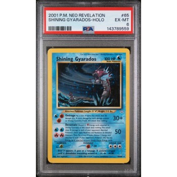 Shining Gyarados - Holo - Neo Revelation - English 2001 -  #065/064 - EX-MT 6 - Pokemon Graded Card