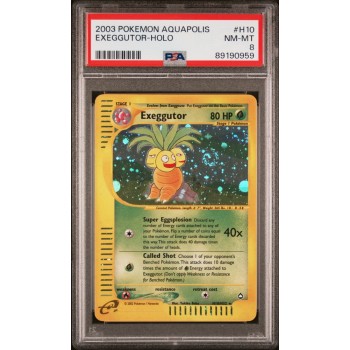 Exeggutor - Holo- Aquapolis - English 2003 -  #H10/H32 -  PSA NM-MT 8 - Pokemon Graded Card