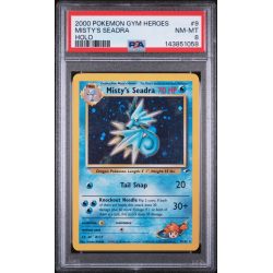 Misty”s Seadra - Holo -2000 Pokemon GYM HEROES #009/132 - PSA NM-MT 8 - Pokemon Graded Card