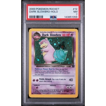 Dark Slowbro - Holo - Team Rocket - English 2000 -  #012/082 - NM 7 - Pokemon Graded Card