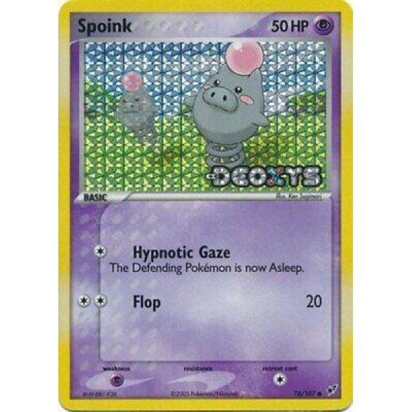 Spoink (EX Deoxys 76) (Stamped Holo) English - Excellent