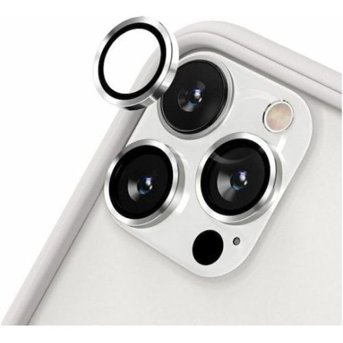 Tempered Glass Πίσω Κάμερας OEM 3 in 1 για Apple iPhone 14 Pro/ 14 Pro Max - Silver