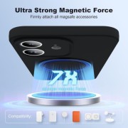 Θήκη Σιλικόνης Orso Ostand Liquid με Magsafe iPhone 11 - Black