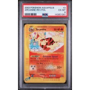 Arcanine Rev.Foil - Aquapolis - English 2003 #2/147 PSA  EX-MT 6 - Pokemon Graded Card
