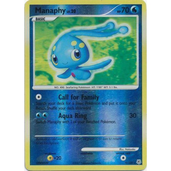 Manaphy Lv.20 (Diamond Pearl 9/130) (Reverse Holo) English -good