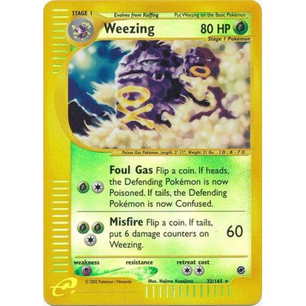 Weezing (Expedition Base Set 32/165) (Reverse Holo) English - Near Mint
