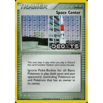Space Center (EX Deoxys 91) (Stamped Holo) English - Excellent