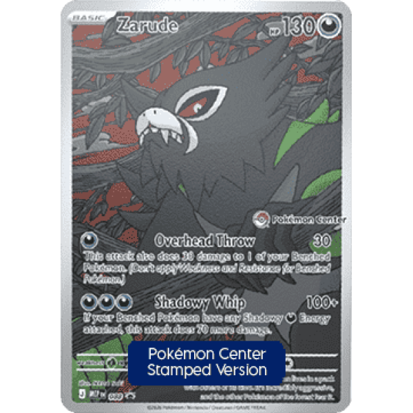 Pokemon Center Zarude (MEP Black Star Promos 088/0) (Promo) English - SEALED