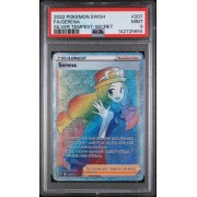 Serena - Silver Tempest - English 2022- #207 - PSA MINT 9 - Pokemon Graded Card 